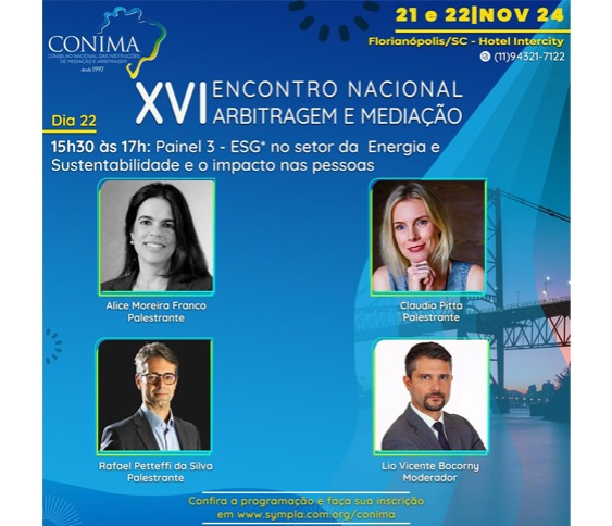 XVI ENCONTRO NACIONAL ARBITRAGEM E MEDIAÇÃO - ENERGIA E SUSTENTABILIDADE_01